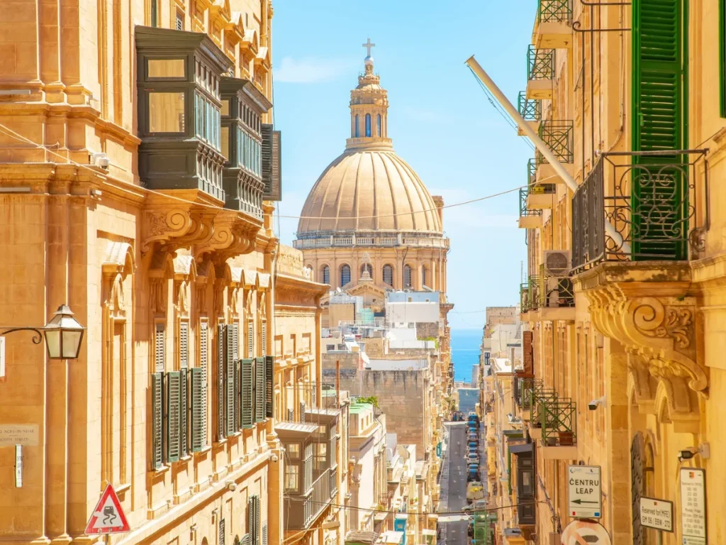 Amazing street in Valletta old town