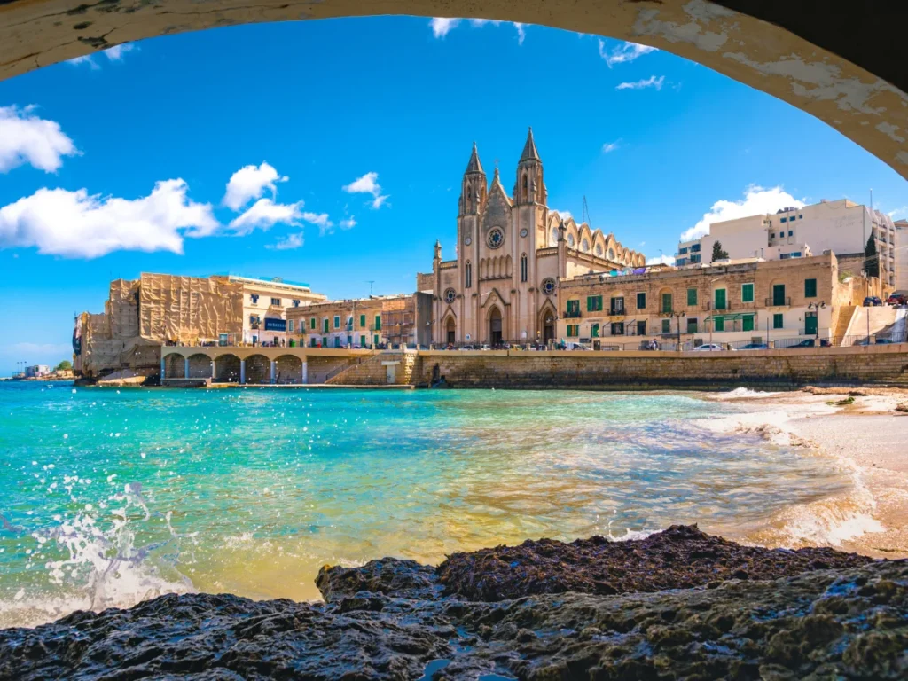 Beautiful view of View of Saint Julian, Malta