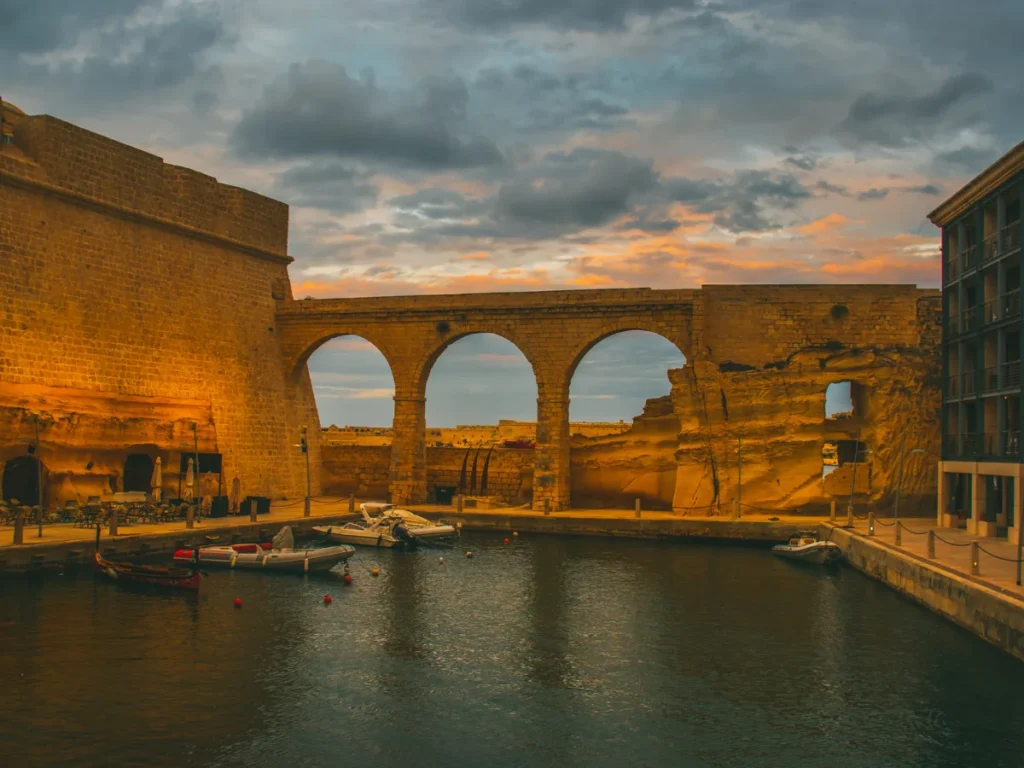 Fort St. Angelo, Birgu in the evening