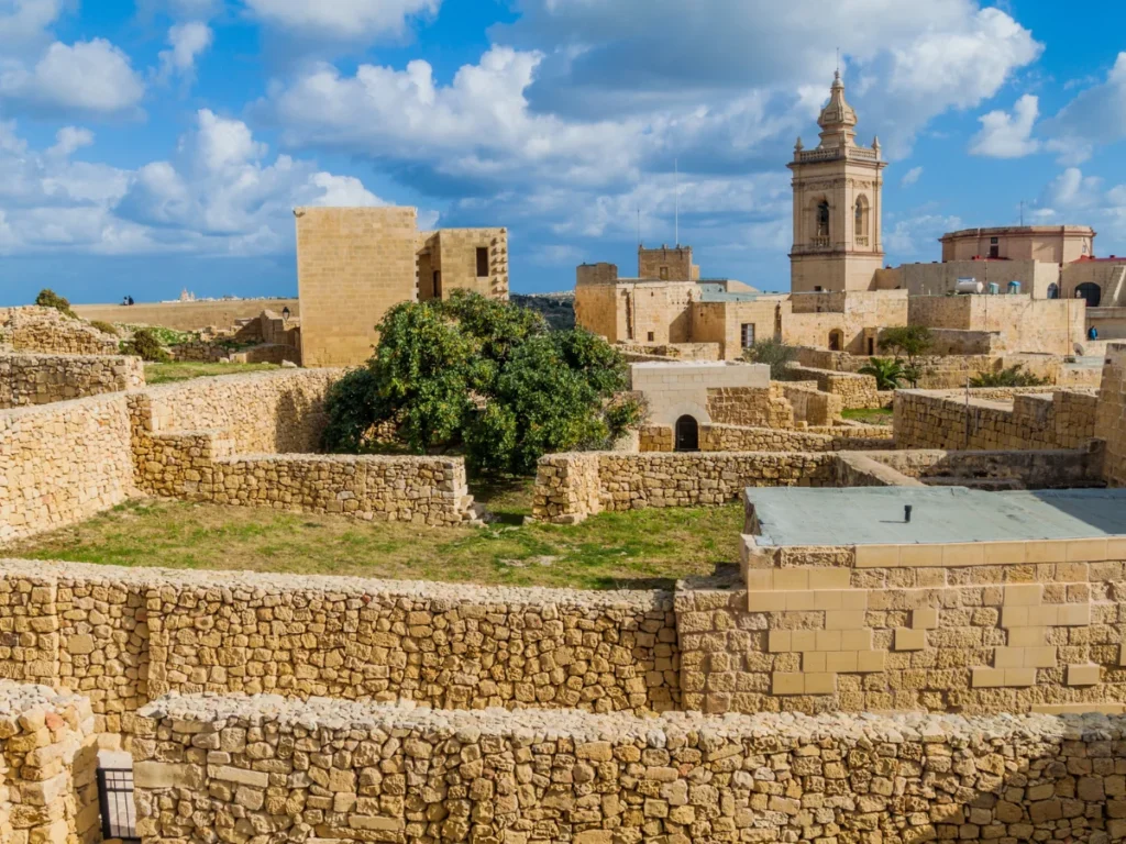 The Cittadella, citadel of Victoria, Gozo Island in Malta